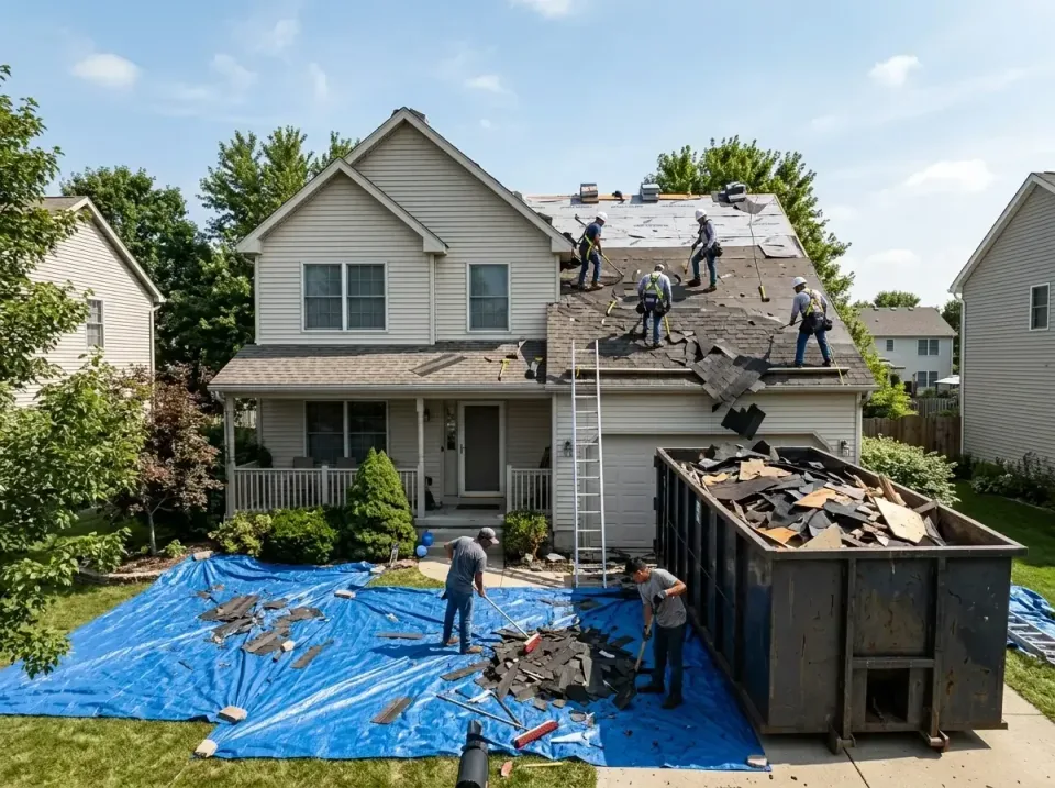 roof-replacement-debris-remova-004 — frequently asked questions, Cheapest Dumpster Rentals in Lake Shore, MD